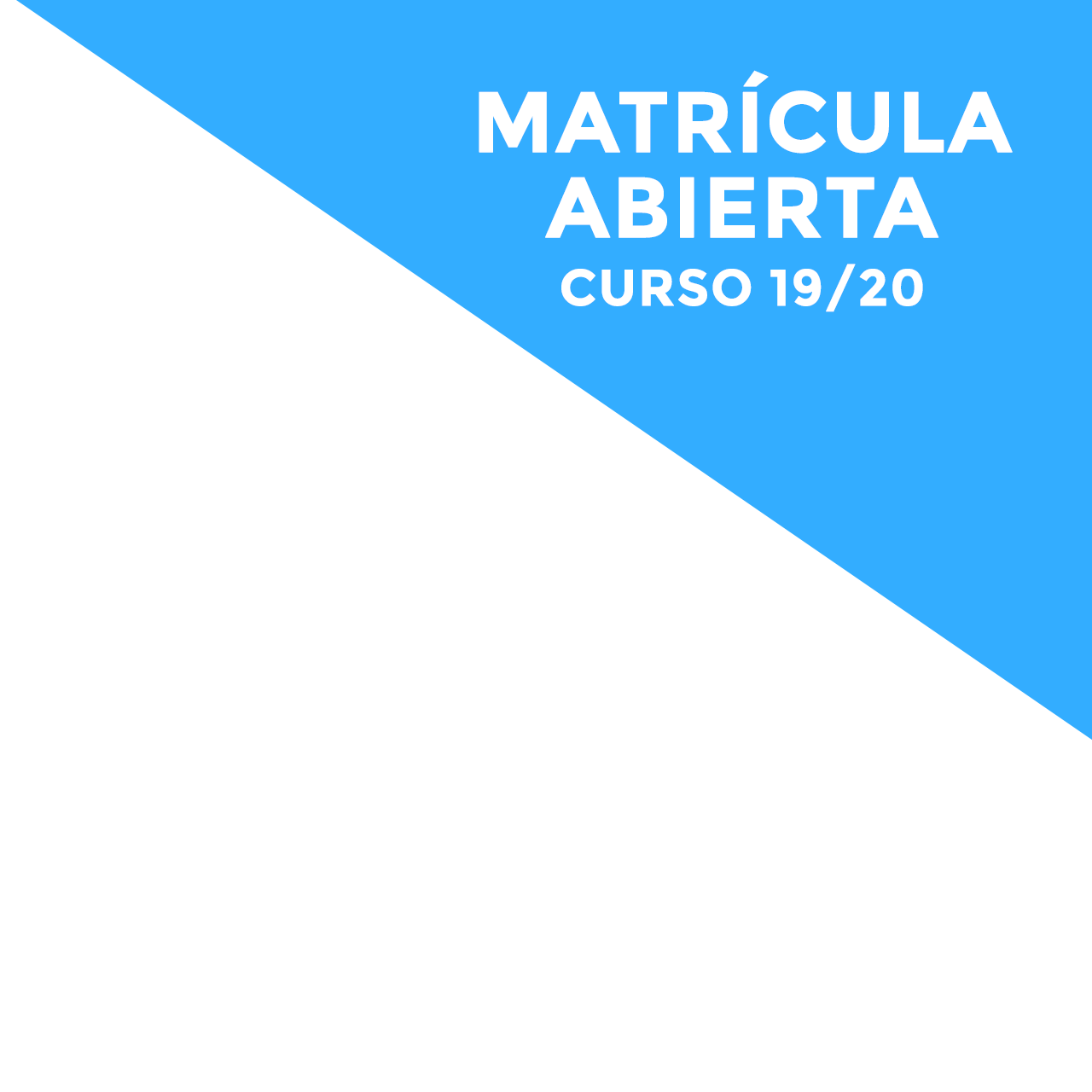 Matriculas abiertas Curso 2019 2010