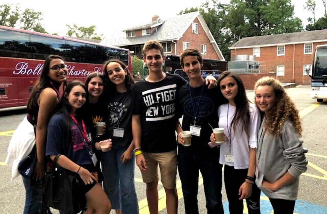 grupo de alumnos durante la Orientation Camp celebrada en Washington 2018