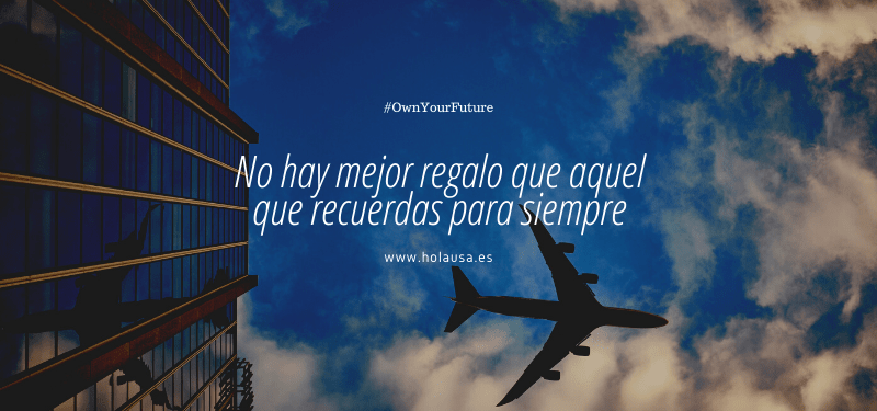 imagen de avión y frase sobre viajar