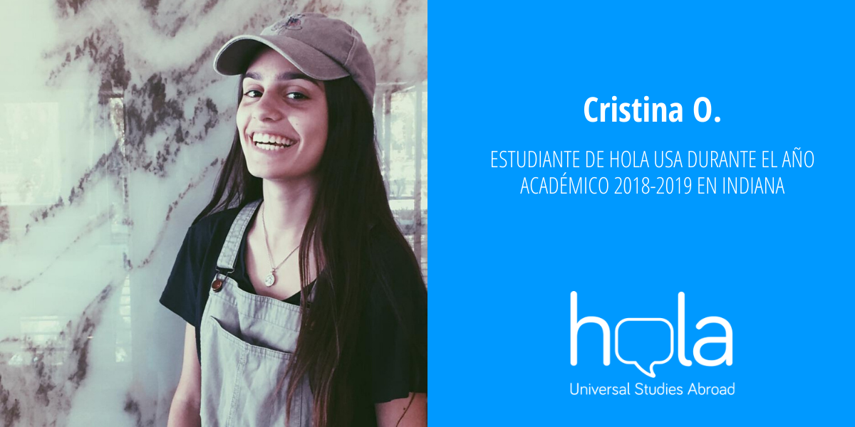 Cristina O. alumna de año académico en EEUU