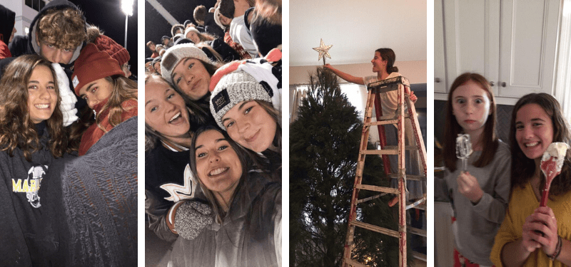 alumna durante la Navidad en Estados Unidos 2019