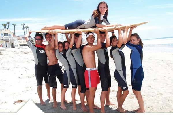 Campamento de verano de surf en California - EEUU