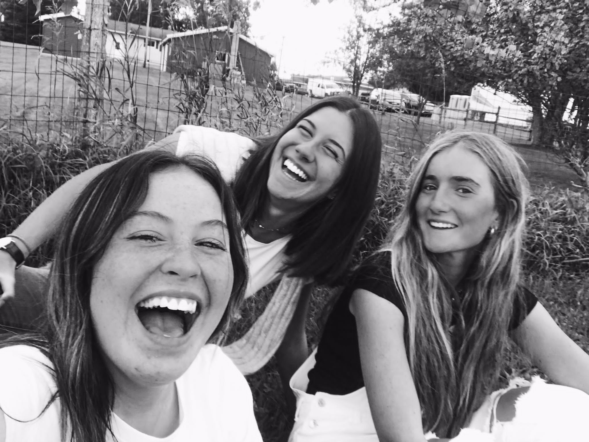 Carlota con sus amigas en EEUU