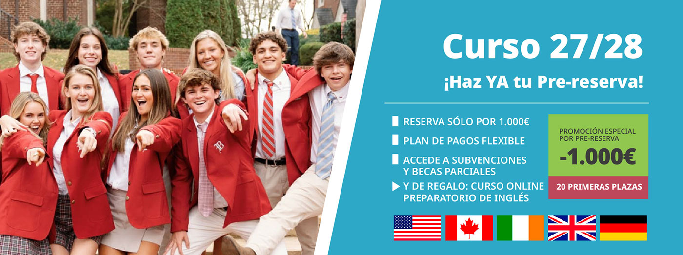 Reserva de plazas para estudiar el curso 27/28 en Estados Unidos